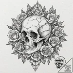 Cyborg eye, artistic tattoo sketch, dotwork s… – tattoo sketch (№1751840094_0, 06.07.2025 22:14) — tattoovalue.net