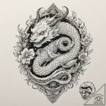 A neo-traditional design of a wampa from hoth… – tattoo sketch (№1751840502_0, 06.07.2025 22:21) — tattoovalue.net