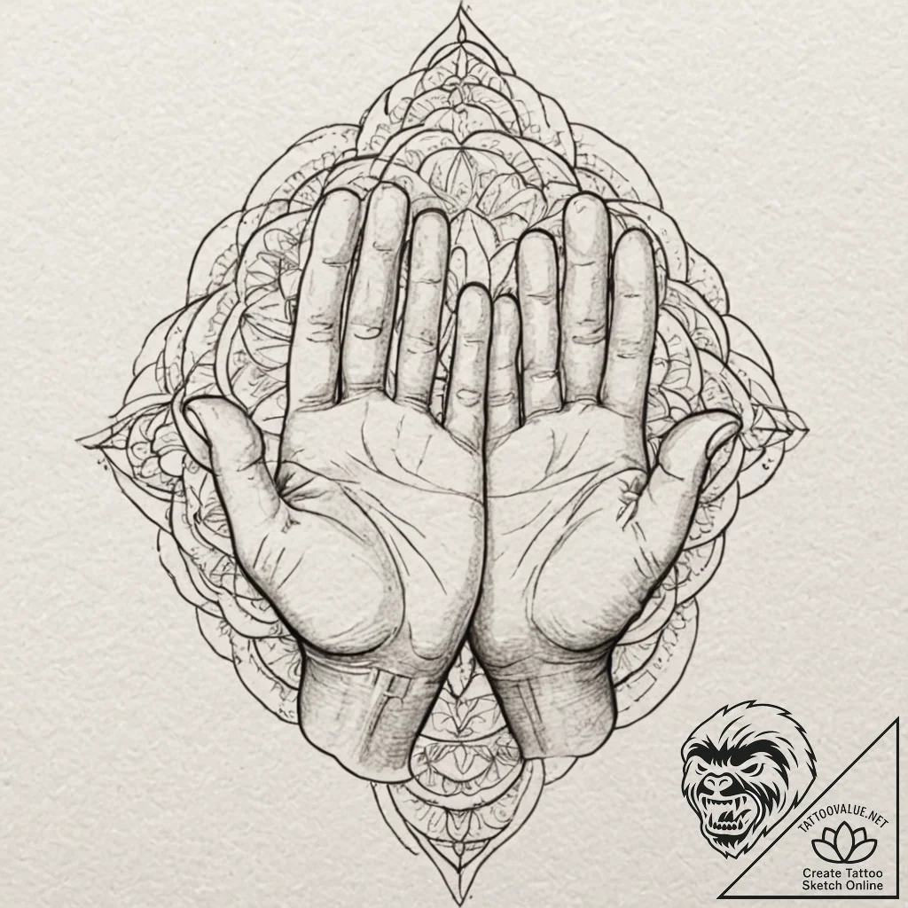 A linework tattoo of the "law of surprise", a... - tattoo sketch (№1751840581_0, 06.07.2025 22:23) — tattoovalue.net