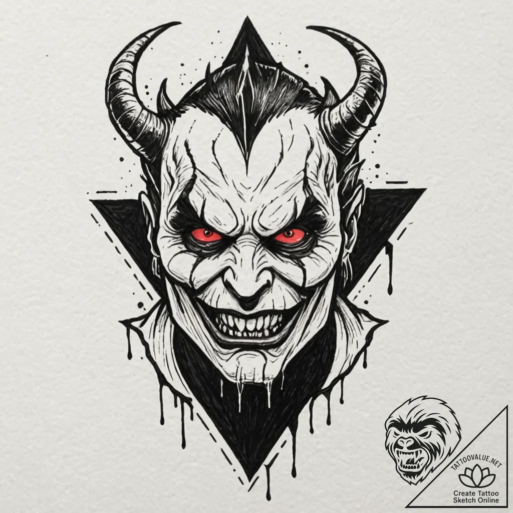 A sketch of the titular monster from jeepers... - tattoo sketch (№1751840978_0, 06.07.2025 22:29) — tattoovalue.net