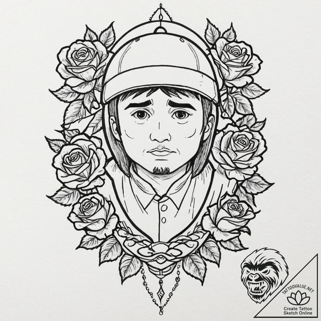 A neo-traditional tattoo of randy marsh from... - tattoo sketch (№1751841314_0, 06.07.2025 22:35) — tattoovalue.net
