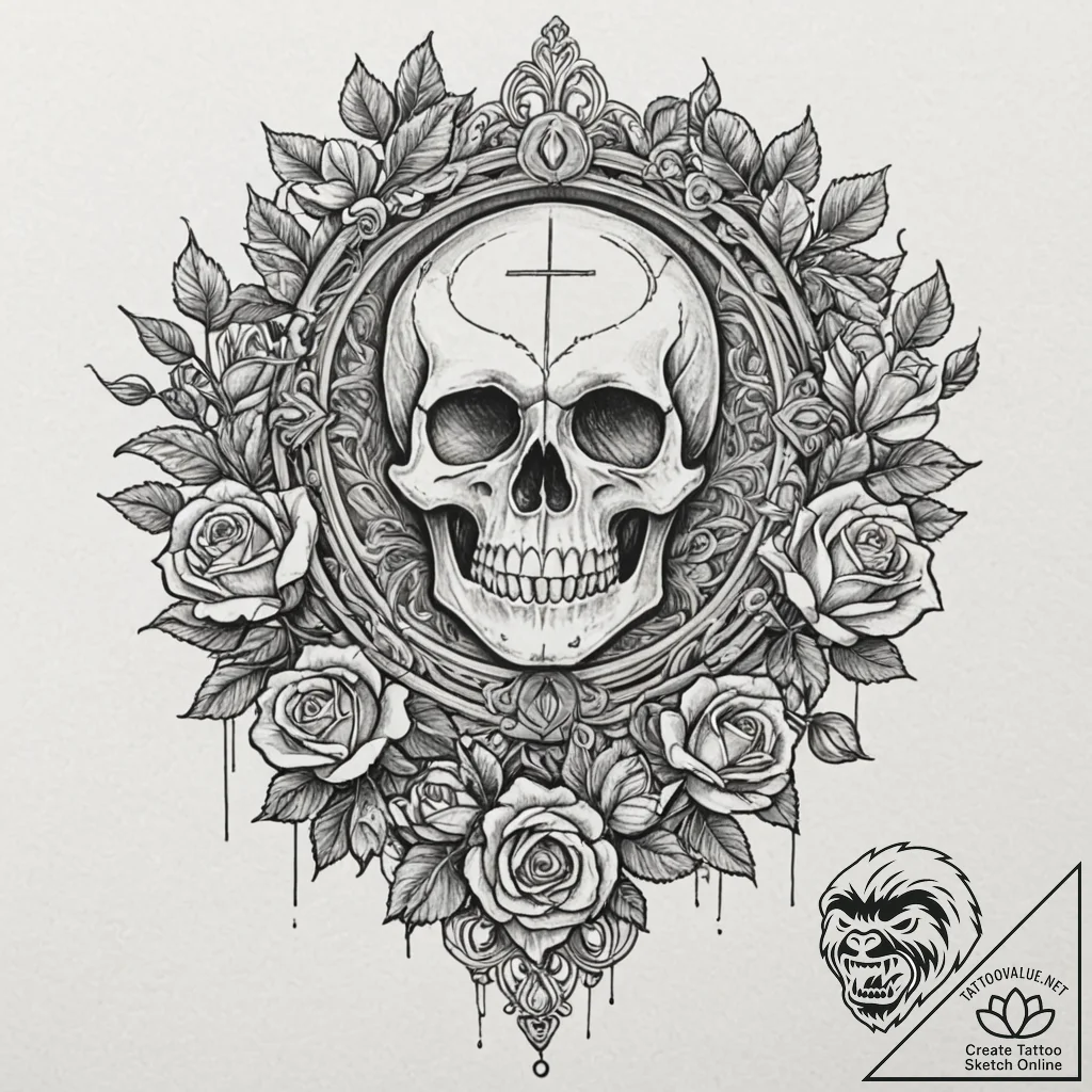 A linework tattoo of the iconic shot of the x... - tattoo sketch (№1751842324_0, 06.07.2025 22:52) — tattoovalue.net