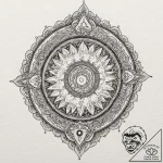 A watercolor sketch of a magical portal, swir… – tattoo sketch (№1751843080_0, 06.07.2025 23:04) — tattoovalue.net
