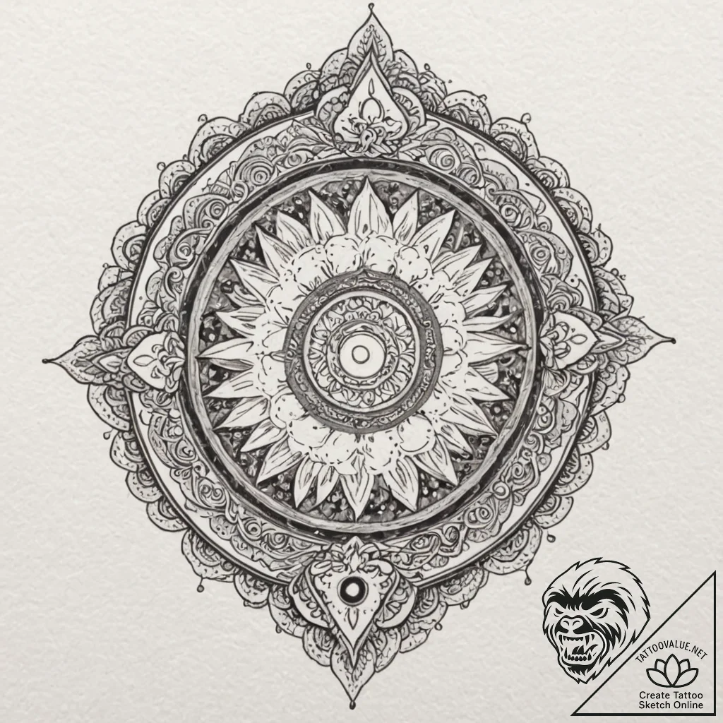 A watercolor sketch of a magical portal, swir... - tattoo sketch (№1751843080_0, 06.07.2025 23:04) — tattoovalue.net
