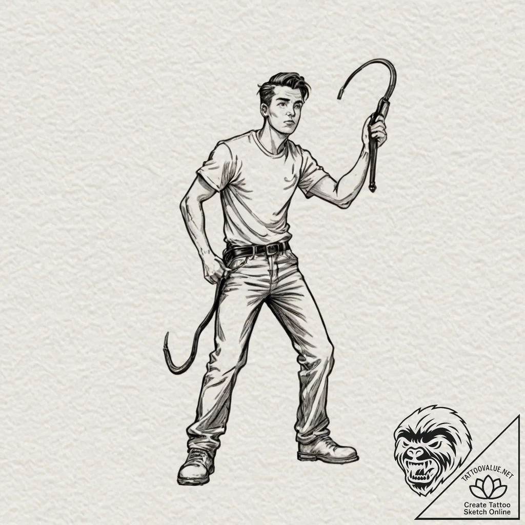 A sketch of the main character from the boys,... - tattoo sketch (№1751844012_0, 06.07.2025 23:20) — tattoovalue.net