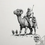 A sketch of a tusken raider (sand person) on… – tattoo sketch (№1751846128_0, 06.07.2025 23:55) — tattoovalue.net