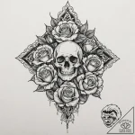 A thimble, tattoo line art, highly detailed,… – tattoo sketch (№1751846960_0, 07.07.2025 00:09) — tattoovalue.net