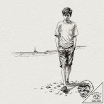 A sketch of the iconic final shot of the 400… – tattoo sketch (№1751847049_0, 07.07.2025 00:10) — tattoovalue.net