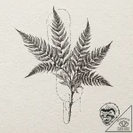 Ellie’s fern tattoo from the last of us, tatt… – tattoo sketch (№1751849362_0, 07.07.2025 00:49) — tattoovalue.net