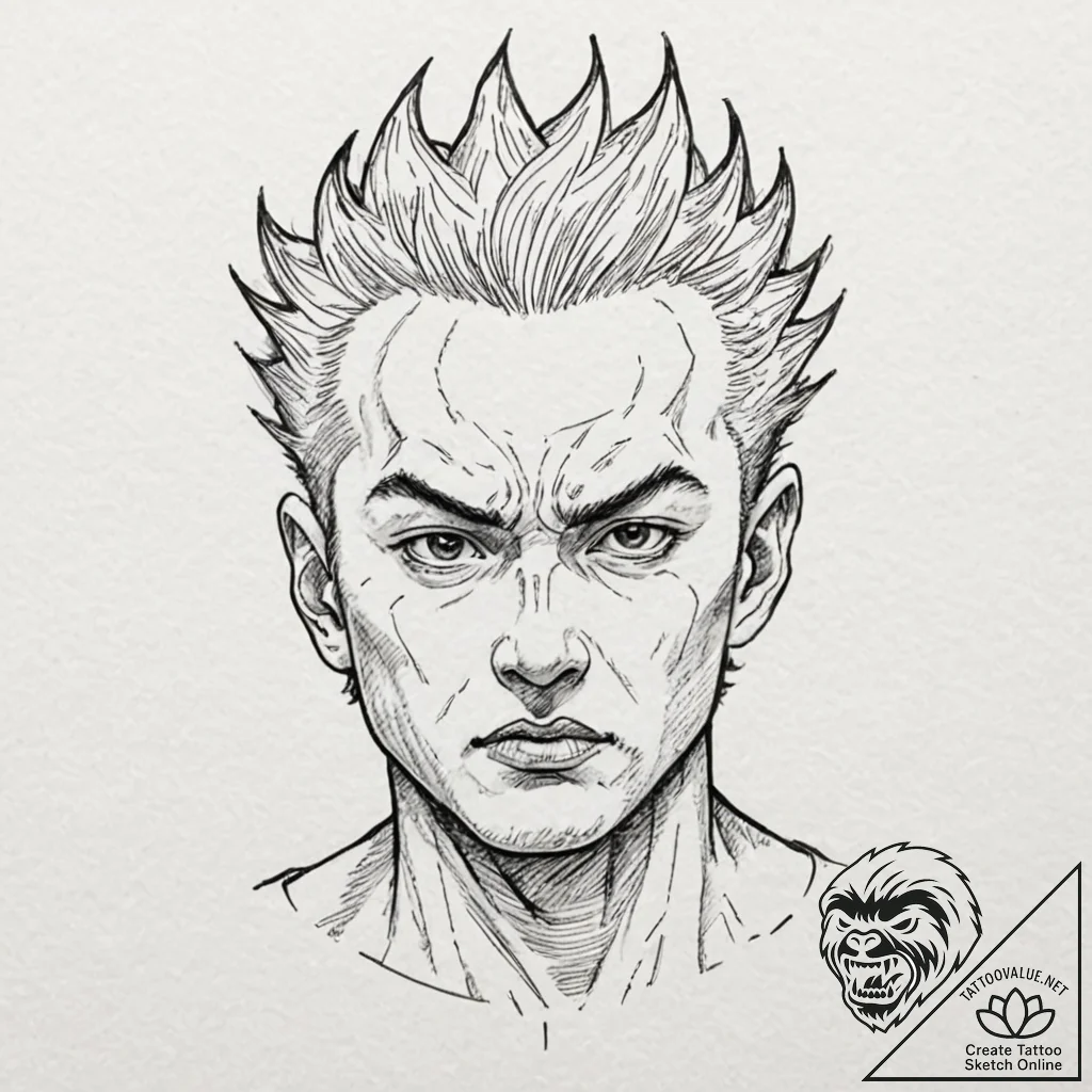 A graphic novel panel of tetsuo's mutation fr... - tattoo sketch (№1751853225_0, 07.07.2025 01:53) — tattoovalue.net