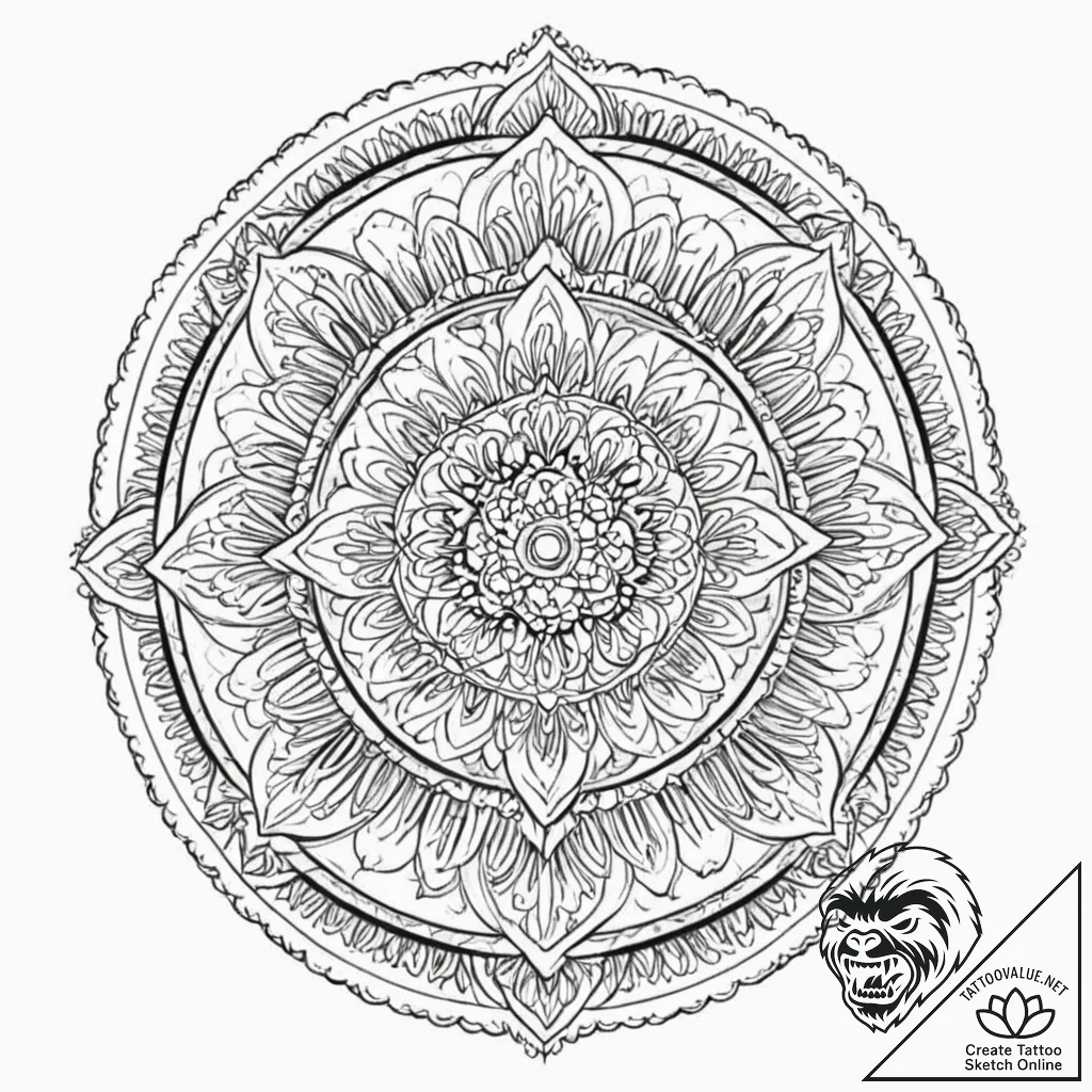 Biomechanics, concept art for tattoo, geometr... - tattoo sketch (№1751853406_0, 07.07.2025 01:56) — tattoovalue.net