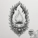 Calcifer from howl’s moving castle, tattoo fl… – tattoo sketch (№1751854070_0, 07.07.2025 02:07) — tattoovalue.net