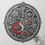 Pocket watch with exposed gears, tattoo drawi… – tattoo sketch (№1751855083_0, 07.07.2025 02:24) — tattoovalue.net