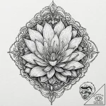 A venus flytrap closing, tattoo flash sheet d… – tattoo sketch (№1751856098_0, 07.07.2025 02:41) — tattoovalue.net