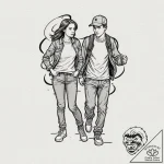 A sketch of the main characters from sex educ… – tattoo sketch (№1751857112_0, 07.07.2025 02:58) — tattoovalue.net