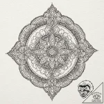 Talisman, tattoo sketch design, dotwork shadi… – tattoo sketch (№1751857623_0, 07.07.2025 03:07) — tattoovalue.net