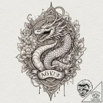 A watercolor tattoo of the scoops ahoy ice cr… – tattoo sketch (№1751858649_0, 07.07.2025 03:24) — tattoovalue.net