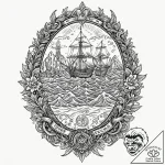 A trash polka tattoo of sukuna’s domain expan… – tattoo sketch (№1751859452_0, 07.07.2025 03:37) — tattoovalue.net