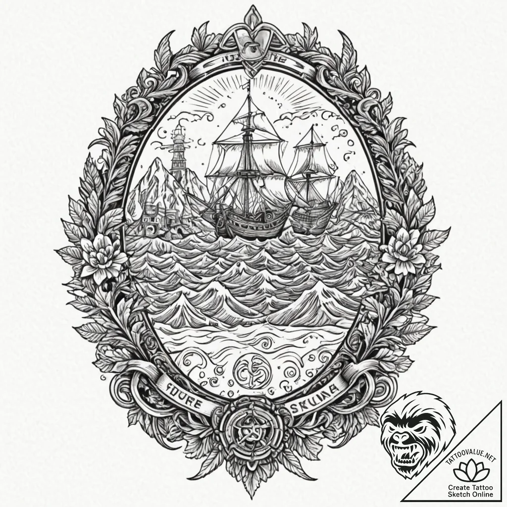 A trash polka tattoo of sukuna's domain expan... - tattoo sketch (№1751859452_0, 07.07.2025 03:37) — tattoovalue.net