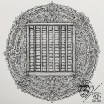 Abacus, tattoo line art, studio lighting pres… – tattoo sketch (№1751859796_0, 07.07.2025 03:43) — tattoovalue.net