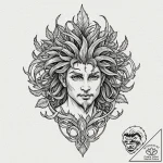 Mandrake root, tattoo sketch design, no backg… – tattoo sketch (№1751862649_0, 07.07.2025 04:30) — tattoovalue.net
