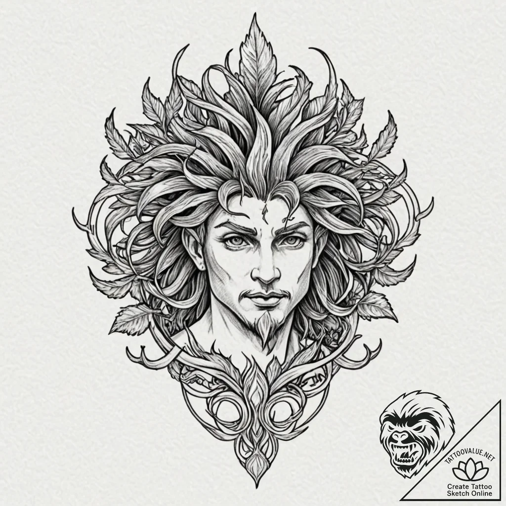 Mandrake root, tattoo sketch design, no backg... - tattoo sketch (№1751862649_0, 07.07.2025 04:30) — tattoovalue.net