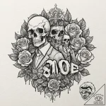 A watercolor tattoo of mob from mob psycho 10… – tattoo sketch (№1751862988_0, 07.07.2025 04:36) — tattoovalue.net