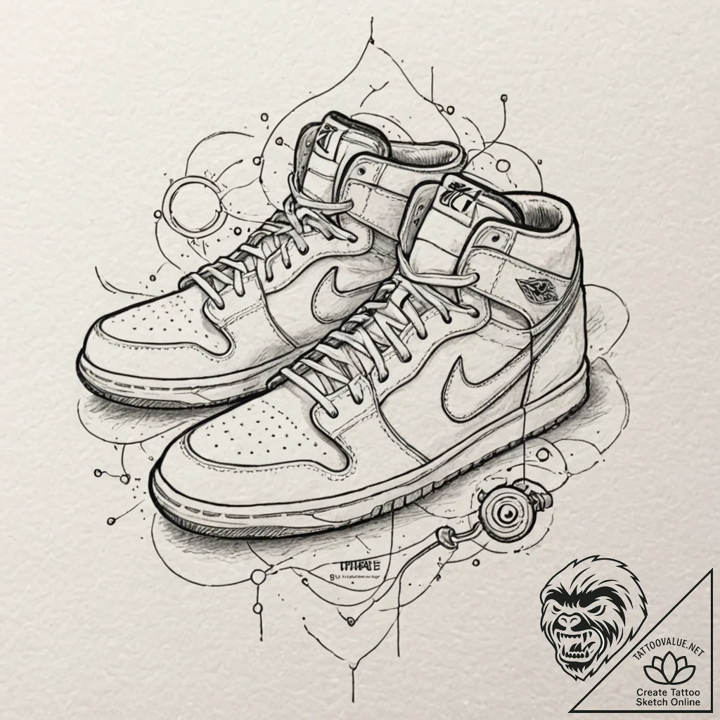 A tattoo flash sheet of items: the sports alm... - tattoo sketch (№1751863508_0, 07.07.2025 04:45) — tattoovalue.net