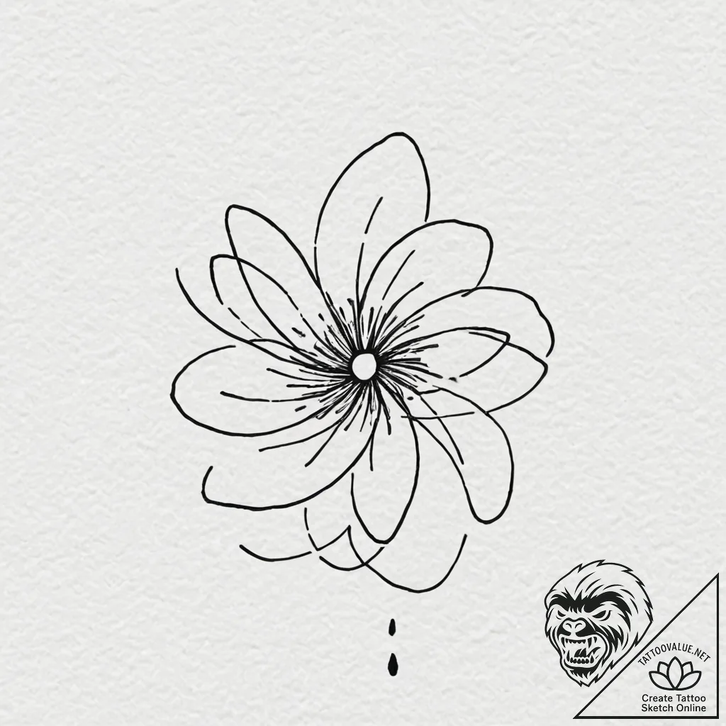 Pulse, tattoo sketch design, minimalist appro... - tattoo sketch (№1751865285_0, 07.07.2025 05:14) — tattoovalue.net