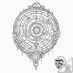 Astrolabe, tattoo drawing outline, aesthetica… – tattoo sketch (№1751865873_0, 07.07.2025 05:24) — tattoovalue.net