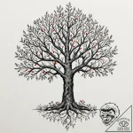 The white tree of gondor, concept art for tat… – tattoo sketch (№1751867061_0, 07.07.2025 05:44) — tattoovalue.net