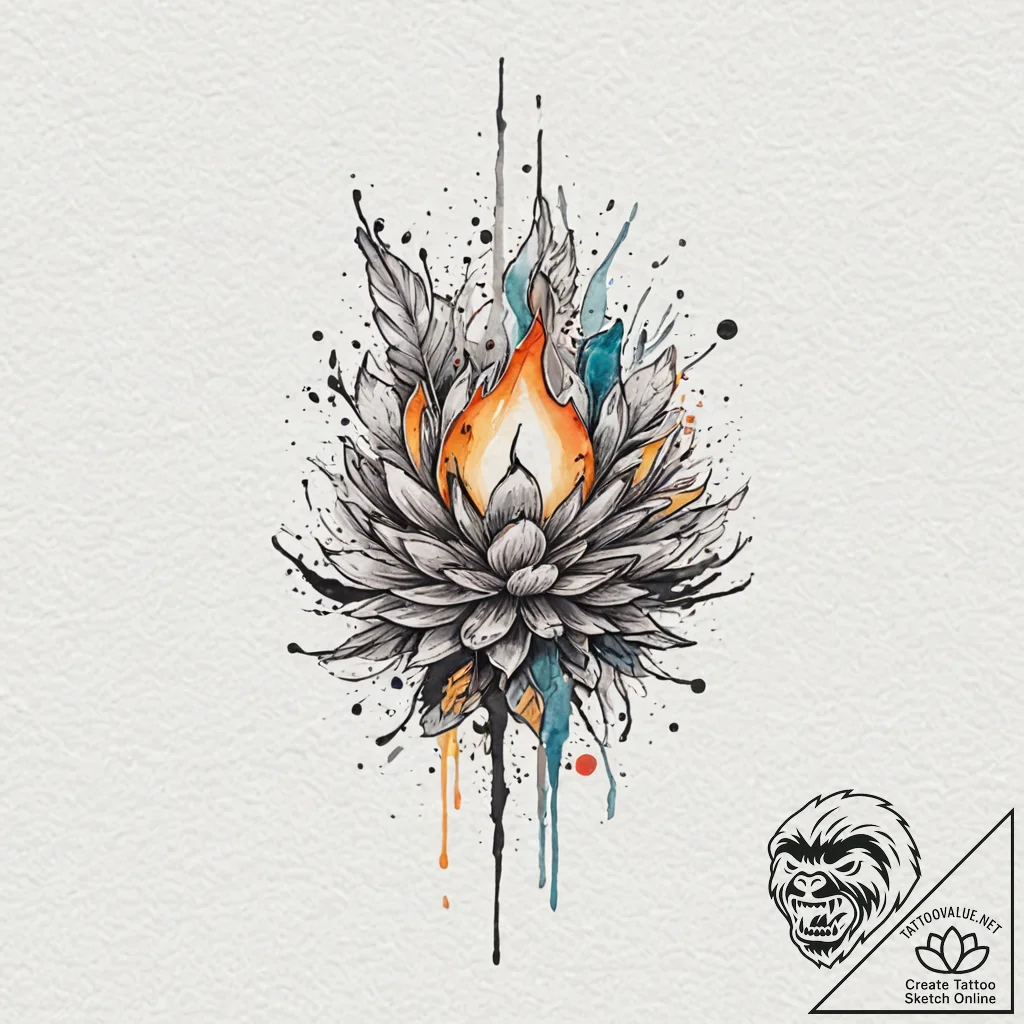 Handpoke (style as an object, if need), tatto... - tattoo sketch (№1751867985_0, 07.07.2025 05:59) — tattoovalue.net