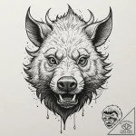 A linework tattoo of inosuke’s boar mask,, in… – tattoo sketch (№1751868069_0, 07.07.2025 06:01) — tattoovalue.net