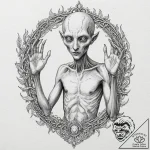A sketch of the creature from pan’s labyrinth… – tattoo sketch (№1751868827_0, 07.07.2025 06:13) — tattoovalue.net