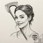 A neo-traditional portrait of pearl from the… – tattoo sketch (№1751869507_0, 07.07.2025 06:25) — tattoovalue.net