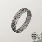 Bracelet, artistic tattoo sketch, highly deta… – tattoo sketch (№1751869591_0, 07.07.2025 06:26) — tattoovalue.net