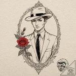 A neo-traditional tattoo of tuxedo mask, with… – tattoo sketch (№1751870266_0, 07.07.2025 06:37) — tattoovalue.net