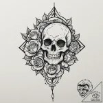 Numbers (as elements), tattoo drawing outline… – tattoo sketch (№1751870854_0, 07.07.2025 06:47) — tattoovalue.net