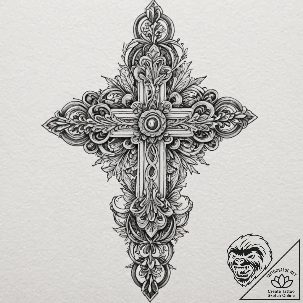 Roman numerals, tattoo line art, black and wh... - tattoo sketch (№1751871359_0, 07.07.2025 06:55) — tattoovalue.net