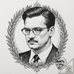 A sketch of the unsettlingly calm serial kill… – tattoo sketch (№1751871442_0, 07.07.2025 06:57) — tattoovalue.net