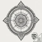 A sewing needle and thread, tattoo drawing ou… – tattoo sketch (№1751871612_0, 07.07.2025 07:00) — tattoovalue.net