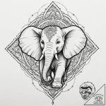 A linework tattoo of dumbo, the elephant, fly… – tattoo sketch (№1751872117_0, 07.07.2025 07:08) — tattoovalue.net