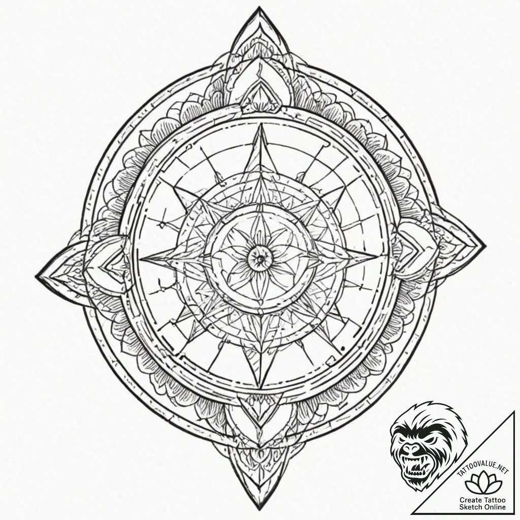 A linework tattoo of the "strange man" from e... - tattoo sketch (№1751872285_0, 07.07.2025 07:11) — tattoovalue.net