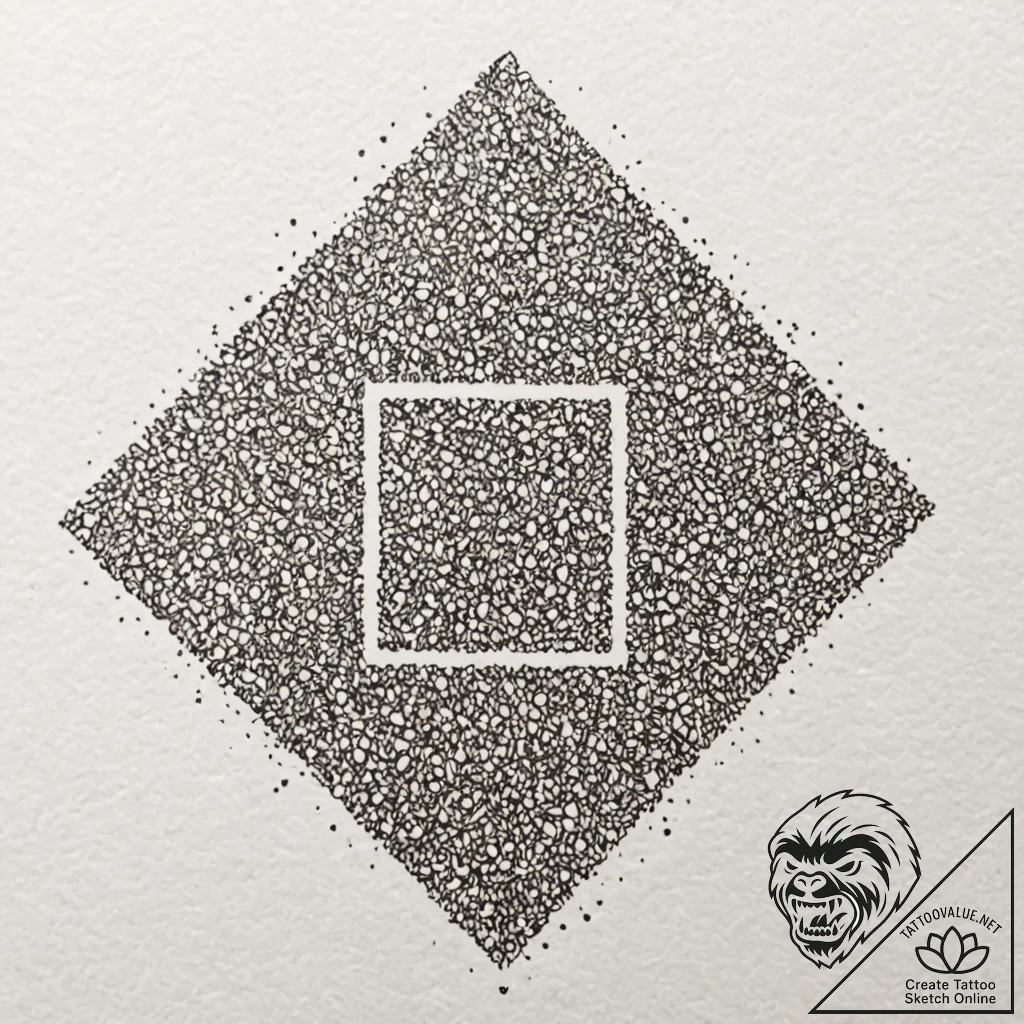 A qr code that links to a secret message, ink... - tattoo sketch (№1751874432_0, 07.07.2025 07:47) — tattoovalue.net