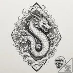 A minimalist tattoo of the nerv logo,, artist… – tattoo sketch (№1751877044_0, 07.07.2025 08:30) — tattoovalue.net