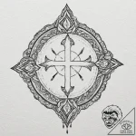 A linework tattoo of the jujutsu high school… – tattoo sketch (№1751878456_0, 07.07.2025 08:54) — tattoovalue.net