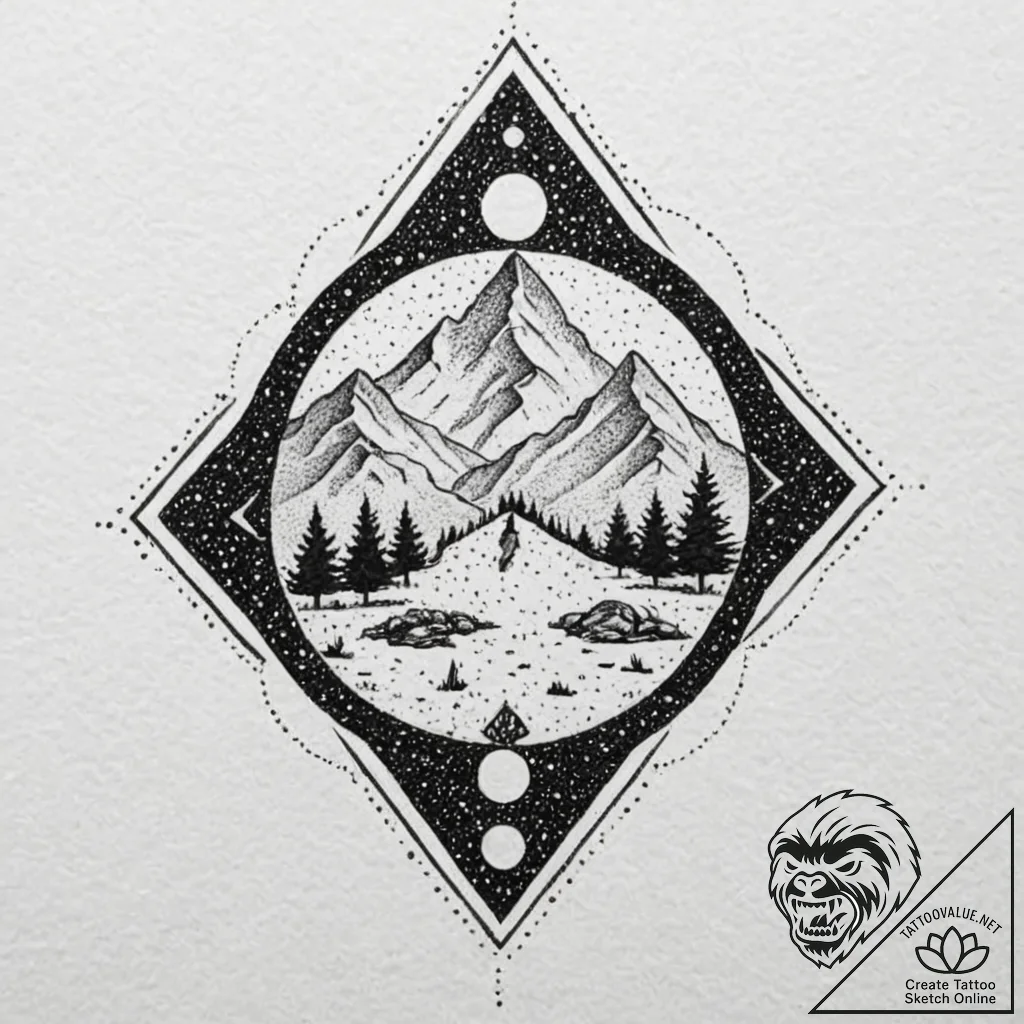 A linework tattoo of the konoha (hidden leaf)... - tattoo sketch (№1751879975_0, 07.07.2025 09:19) — tattoovalue.net