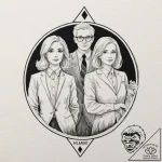 A watercolor tattoo of the main characters fr… – tattoo sketch (№1751880314_0, 07.07.2025 09:25) — tattoovalue.net