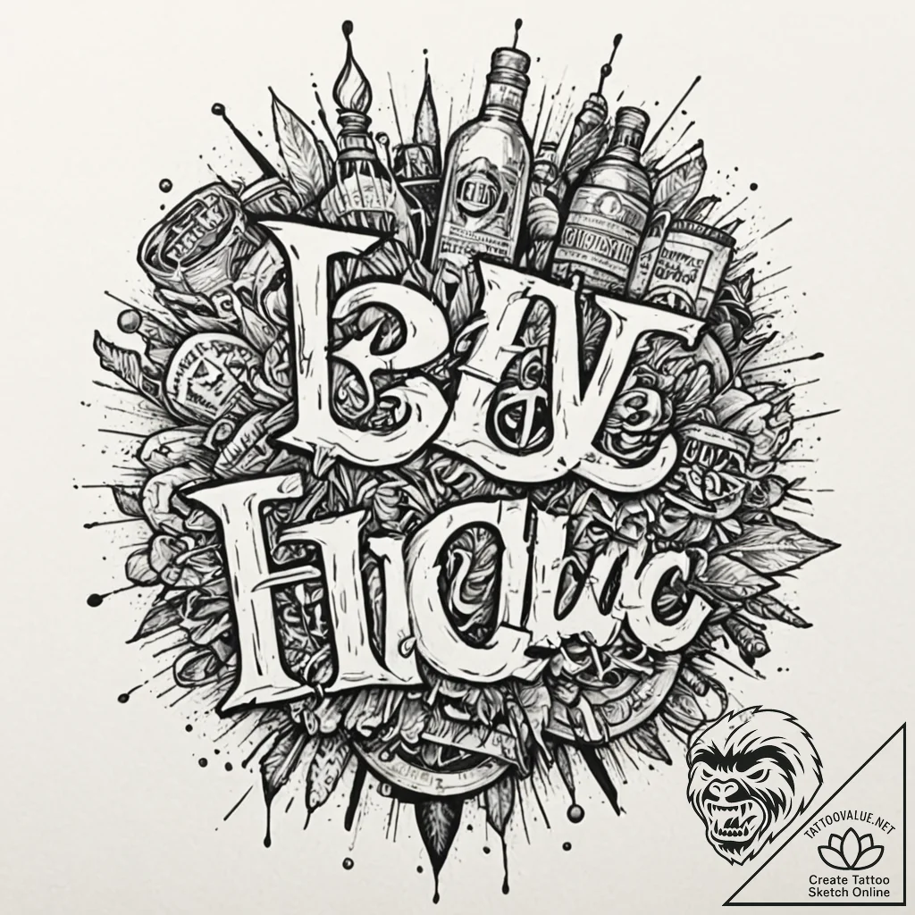 A chicano lettering tattoo of "it's a deal, i... - tattoo sketch (№1751880567_0, 07.07.2025 09:29) — tattoovalue.net
