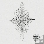 Binary code pattern, tattoo flash sheet desig… – tattoo sketch (№1751881407_0, 07.07.2025 09:43) — tattoovalue.net